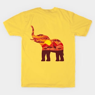 Wild elephant's life in Africa T-Shirt